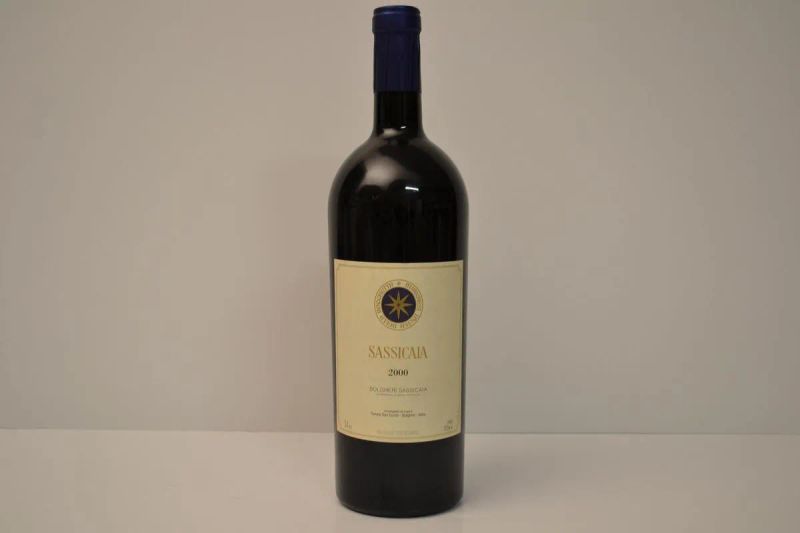 Sassicaia Tenuta San Guido 2000  - Asta Vini Pregiati e una Straordinaria Selezione dalla Cantina Storica di Masseto - Pandolfini Casa d'Aste