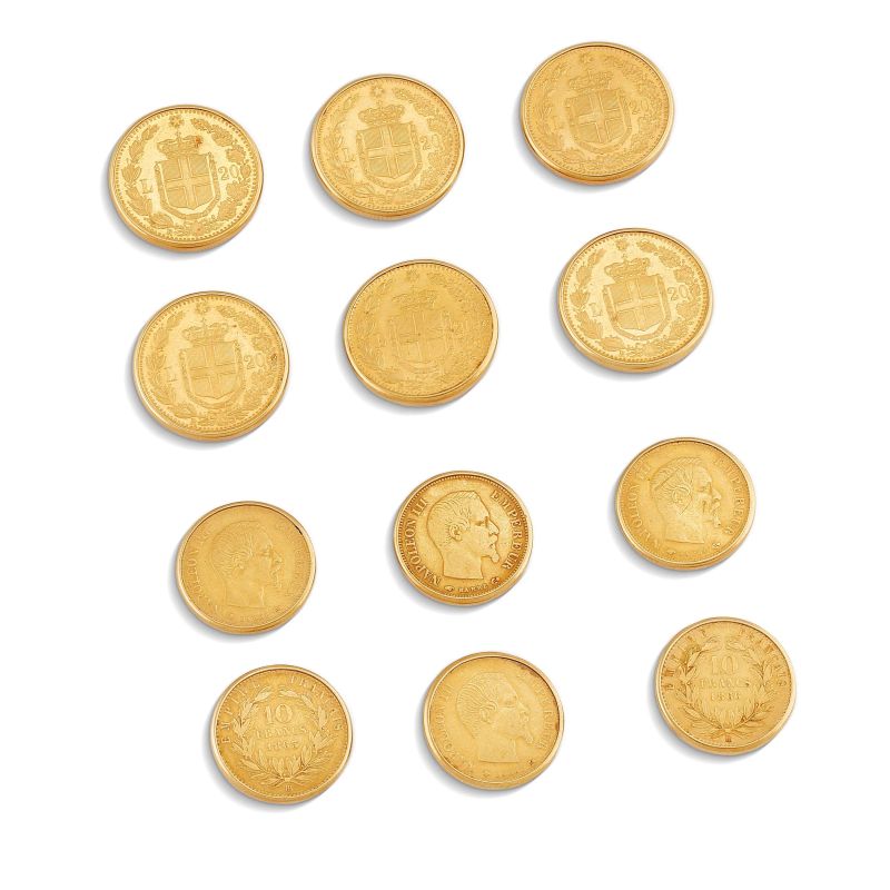 



SET OF TWELVE BUTTONS IN 18KT YELLOW GOLD  - Auction JEWELS - Pandolfini Casa d'Aste