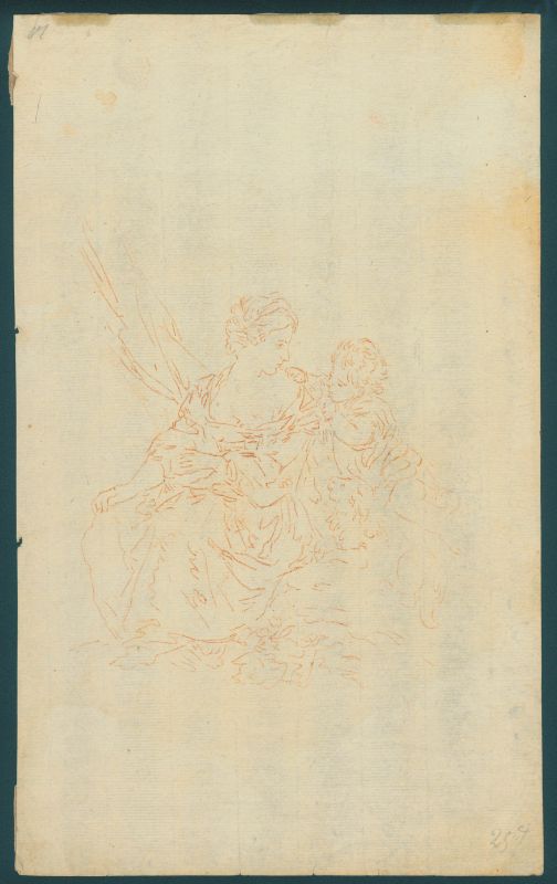 Scuola francese, seconda metà sec. XVIII  - Auction Works on paper: 15th to 19th century drawings, paintings and prints - Pandolfini Casa d'Aste