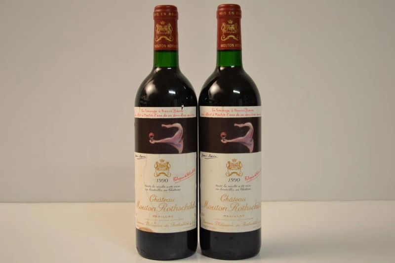 Chateau Mouton Rothschild 1990  - Asta Vini e distillati da collezione da cantine selezionate - Pandolfini Casa d'Aste