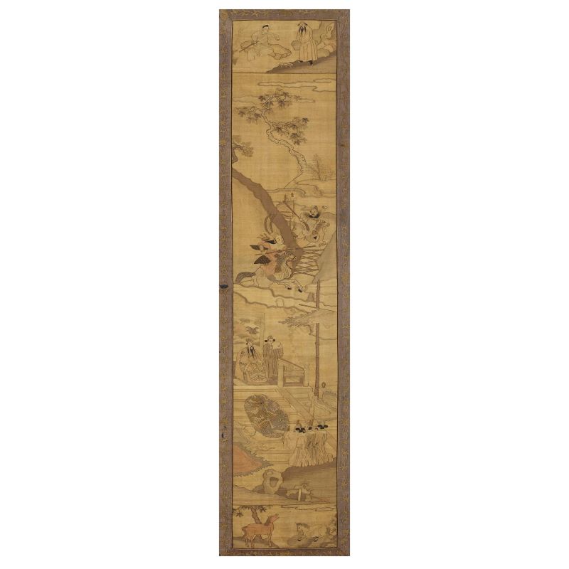 A VERTICAL PANEL IN KESI TECHNIQUE, CHINA, QING DYNASTY, 19TH CENTURY  - Asta Arte Orientale  东方艺术 - Pandolfini Casa d'Aste