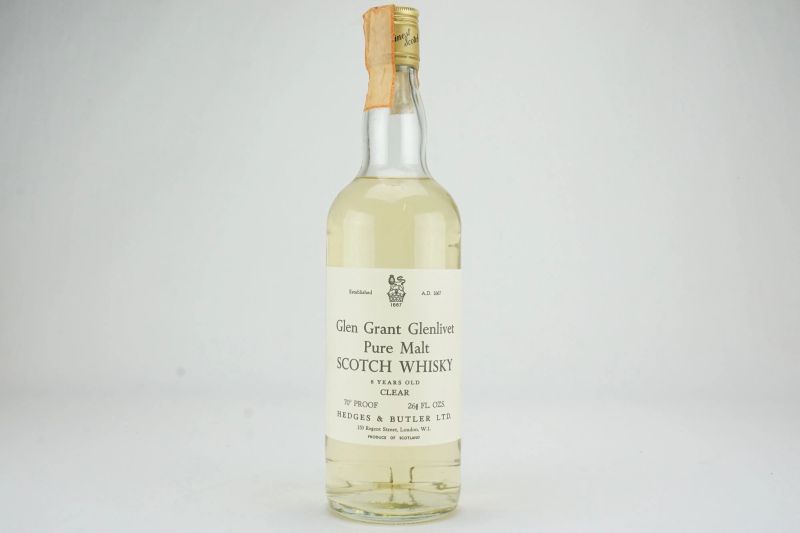 Glen Grant Glenlivet  - Asta Summer Spirits | Rhum, Whisky e Distillati da Collezione - Pandolfini Casa d'Aste