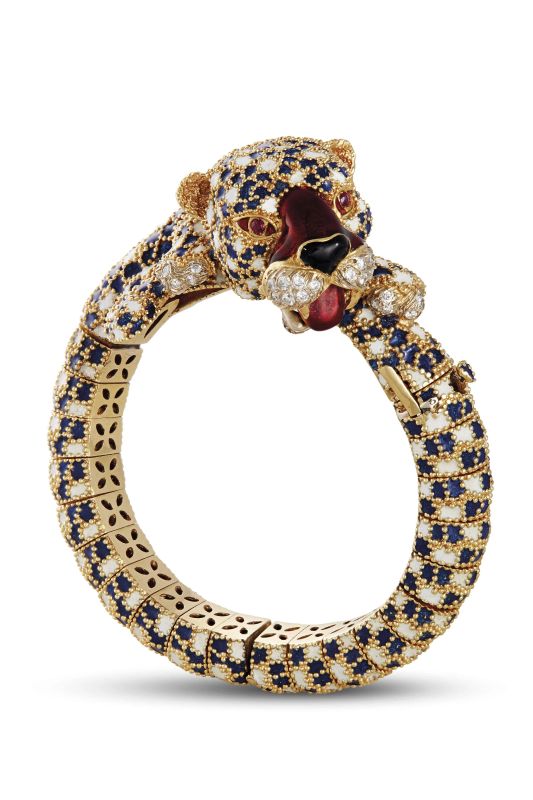 FRASCAROLO BRACCIALE PANTERA IN ORO GIALLO  - Auction FINE JEWELS - Pandolfini Casa d'Aste