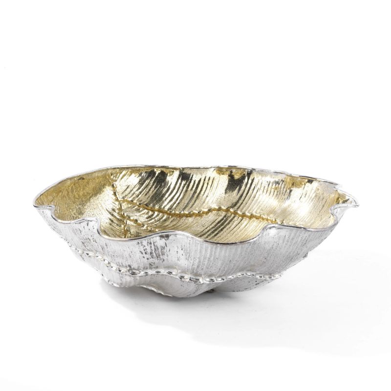 FRANCO LARINI, A SILVER PLATED METAL SEASHELL, 20TH CENTURY  - Auction TIME AUCTION| SILVER - Pandolfini Casa d'Aste