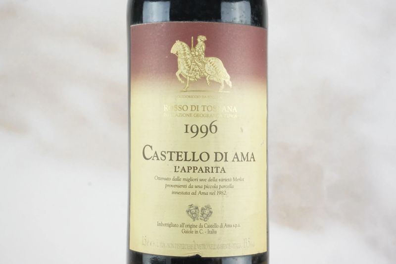 L&rsquo;Apparita Castello di Ama 1996  - Asta Smart Wine 2.0 | Asta Online - Pandolfini Casa d'Aste