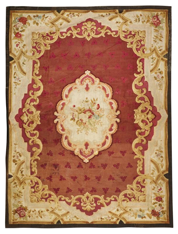      TAPPETO AUBUSSON, FRANCIA, SECOLO XIX   - Auction important antique rugs - Pandolfini Casa d'Aste