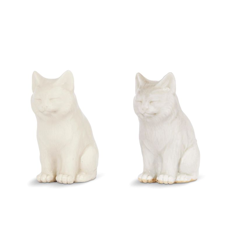 A PAIR OF CATS, CHINA, QING DYNASTY, QIANLONG PERIOD, 1745  - Auction Porcellane della Compagnia delle Indie Meraviglie cinesi per l'Europa - Pandolfini Casa d'Aste