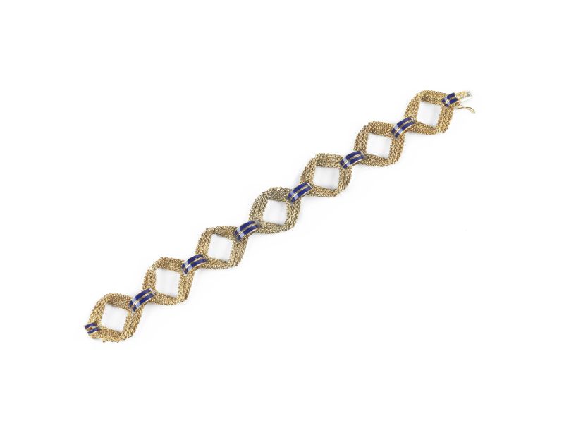 BRACCIALE IN ORO GIALLO GEOMETRICO  - Asta Gioielli, Orologi da Polso e Argenti - Pandolfini Casa d'Aste