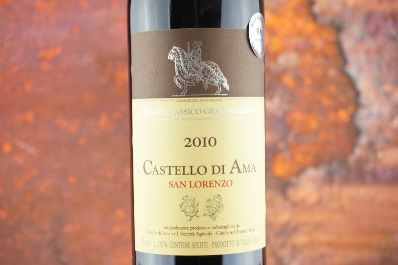 San Lorenzo Castello di Ama 2010  - Asta Smart Wine 2.0 | Summer Edition - Pandolfini Casa d'Aste