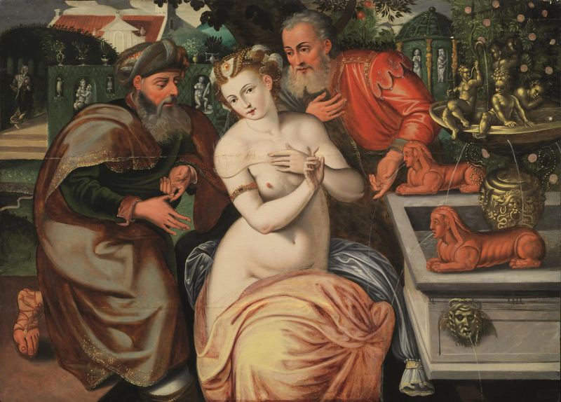 Scuola fiamminga, seconda metà sec. XVI  - Auction 15th to 20th century paintings - Pandolfini Casa d'Aste