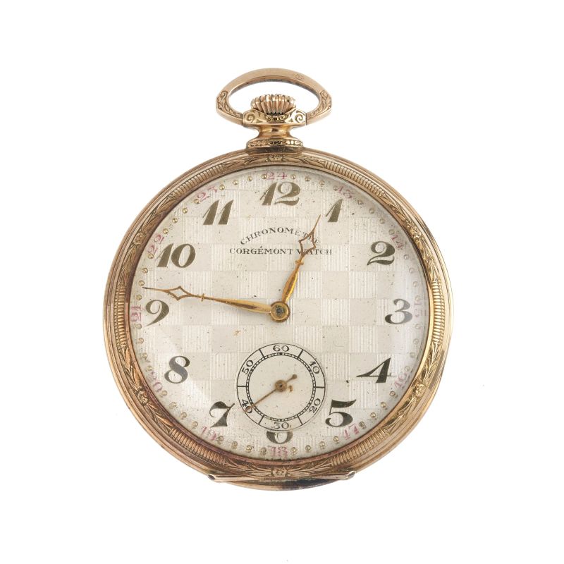 



CORGEMONT 14KT YELLOW GOLD POCKET WATCH  - Auction WATCHES - Pandolfini Casa d'Aste