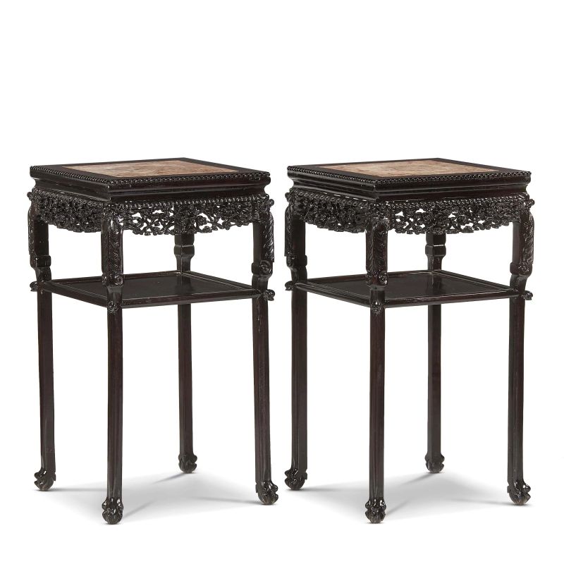 A PAIR OF TABLES, CHINA, QING DYNASTY, 19TH CENTURY  - Asta Arte Orientale  东方艺术 - Pandolfini Casa d'Aste