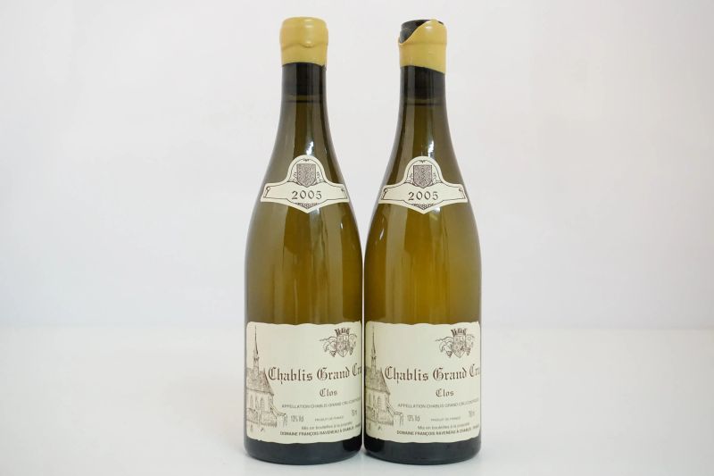      Chablis Clos Domaine Raveneau 2005   - Asta Vini Pregiati e Distillati da Collezione - Pandolfini Casa d'Aste