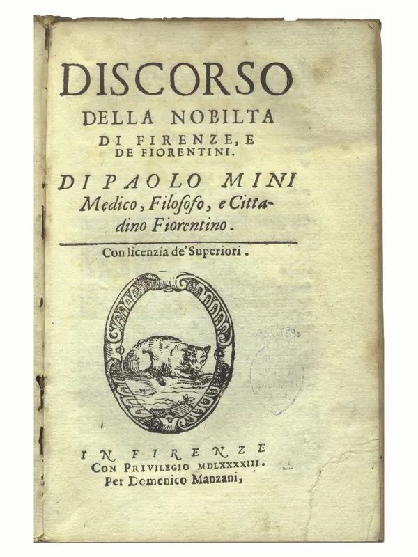 (Firenze) NARDI, Jacopo (1476-1563). Le historie della citta di Fiorenza di  - Auction Old and Modern Master Prints and Drawings-Books - Pandolfini Casa d'Aste