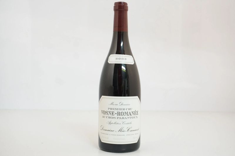      Vosne-Roman&eacute;e Cros Parantoux Domaine M&eacute;o-Camuzet 2003   - Auction Wine&Spirits - Pandolfini Casa d'Aste