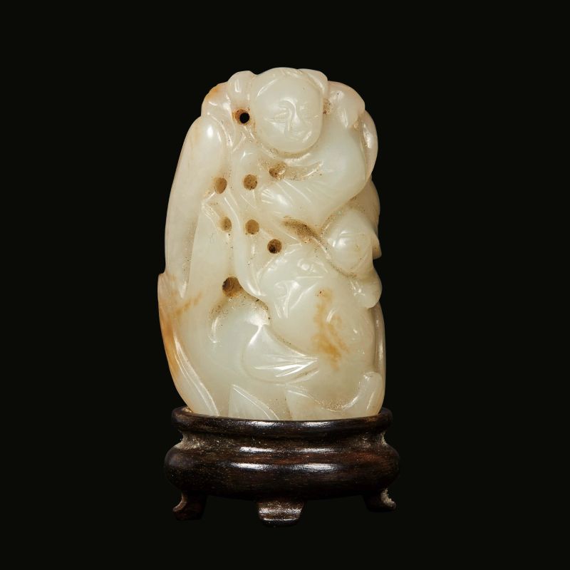 



JADE FIGURE OF A CHILD WITH CAT, CHINA, QING DYNASTY, 19TH CENTURY  - Auction Asian Art | 东方艺术 - Pandolfini Casa d'Aste