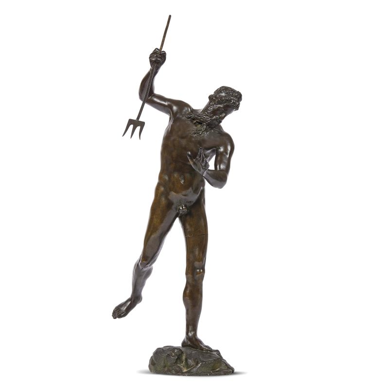 



Florentine sculptor, 18th century, Neptune, patinated bronze sculpture   - Auction SCULPTURES AND WORKS OF ART FROM MIDDLE AGE TO 19TH CENTURY - Pandolfini Casa d'Aste