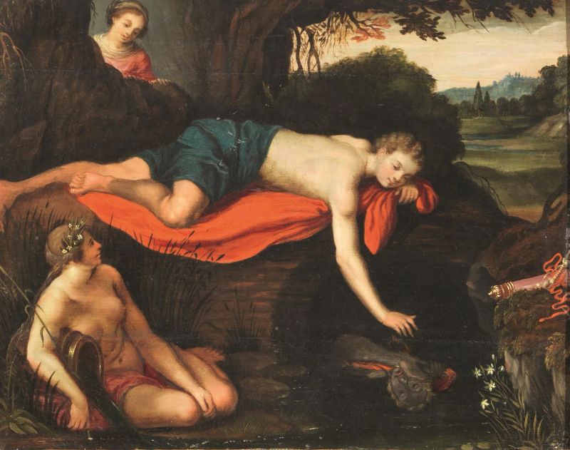 Scuola fiamminga, sec. XVII  - Auction ARCADE | 14th TO 20th CENTURY Paintings - Pandolfini Casa d'Aste