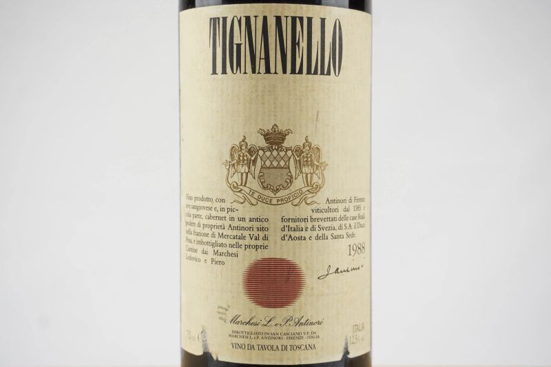      Tignanello Antinori 1988   - Asta ASTA A TEMPO | Smart Wine & Spirits - Pandolfini Casa d'Aste