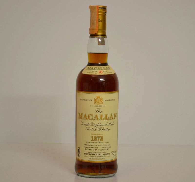 Macallan 1972  - Auction A Prestigious Selection of Wines and Spirits from Private Collections - Pandolfini Casa d'Aste