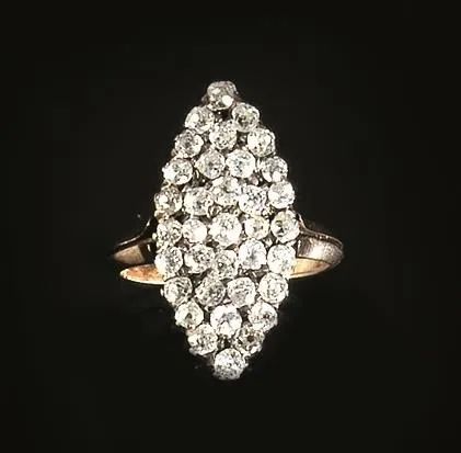 ANELLO IN ORO ROSA, ARGENTO E DIAMANTI  - Auction Fine Jewels and Watches - Pandolfini Casa d'Aste