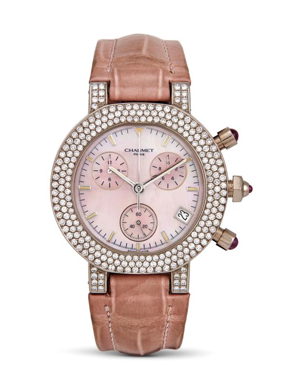 CHAUMET OROLOGIO DA DONNA CRONOGRAFO CON DIAMANTI N. 23C00XX  - Auction FINE JEWELS - Pandolfini Casa d'Aste