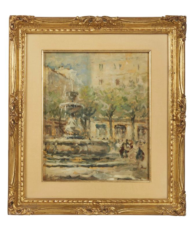 Luigi Mantovani : Luigi Mantovani  - Auction TIMED AUCTION | 19TH AND 20TH CENTURY PAINTINGS AND SCULPTURES - Pandolfini Casa d'Aste
