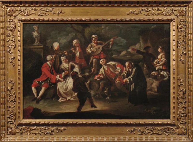Pittore napoletano nella cerchia di Giuseppe Bonito, sec. XVIII  - Asta Importanti Dipinti Antichi - I - Pandolfini Casa d'Aste