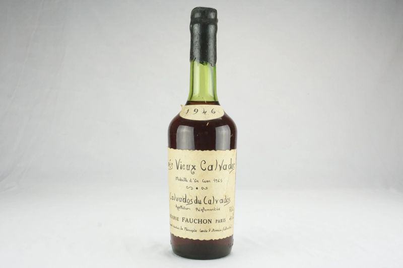 Calvados Tr&eacute;s Vieux R&eacute;serve Fauchon 1946  - Auction ONLINE AUCTION | Rum, Whisky and Collectible Spirits - Pandolfini Casa d'Aste