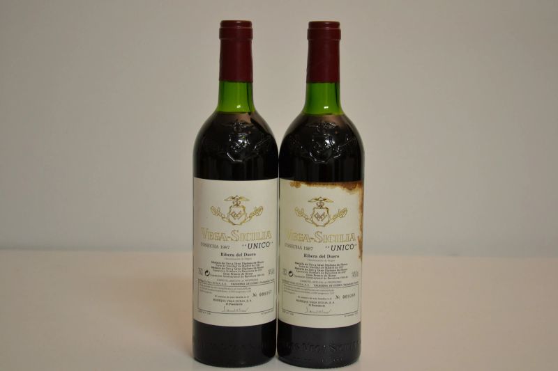 Vega Sicilia Unico Ribera del Duero 1987  - Auction A Prestigious Selection of Wines and Spirits from Private Collections - Pandolfini Casa d'Aste