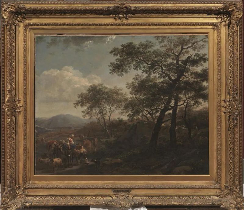 Scuola di Nicholas Berchem, sec. XVII  - Auction 19th century Paintings - II - Pandolfini Casa d'Aste