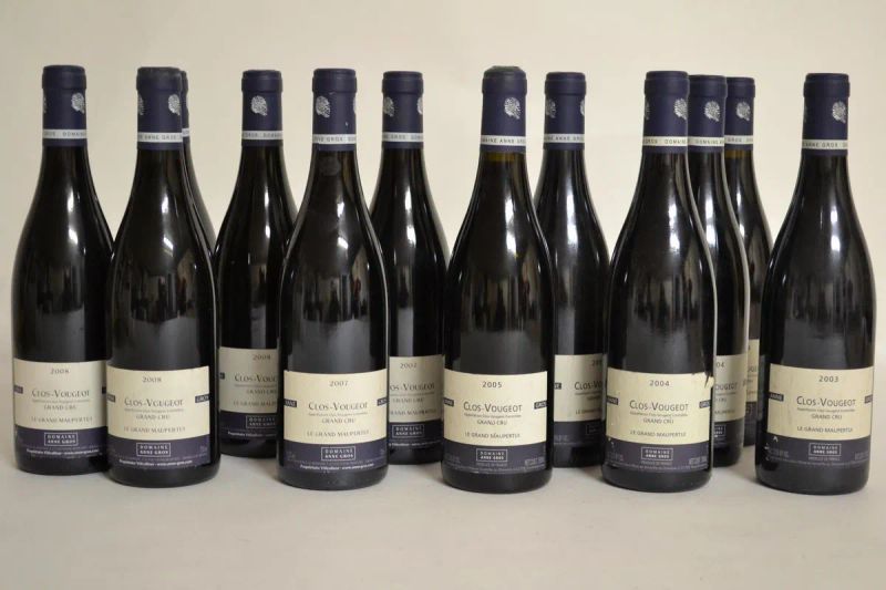 Clos de Vougeot Le Grand Maupertui Domaine Anne Gros                        - Asta La passione di una vita. Vini pregiati dalla cantina dell' Enoteca Marcucci - Pandolfini Casa d'Aste