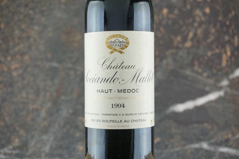 Ch&acirc;teau Sociando Mallet 1994  - Auction Smart Wine 2.0 | Click & Drink - Pandolfini Casa d'Aste