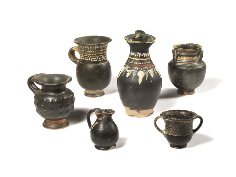 VASI A VERNICE NERA  - Auction ANTIQUITIES - Pandolfini Casa d'Aste