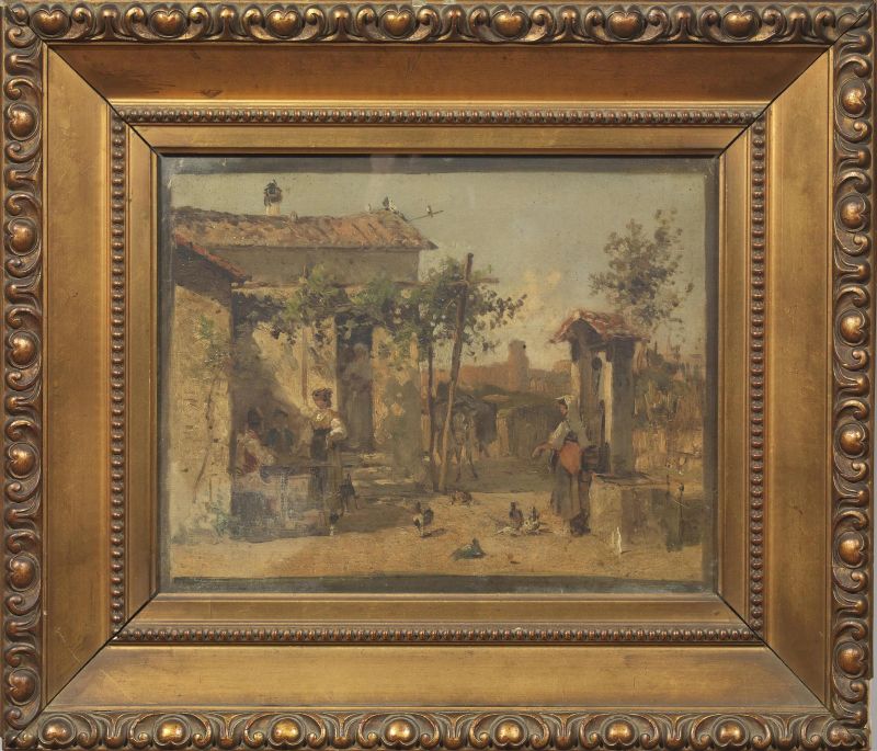 Scuola napoletana, sec. XIX  - Auction TIMED AUCTION | PAINTINGS, FURNITURE AND WORKS OF ART - Pandolfini Casa d'Aste
