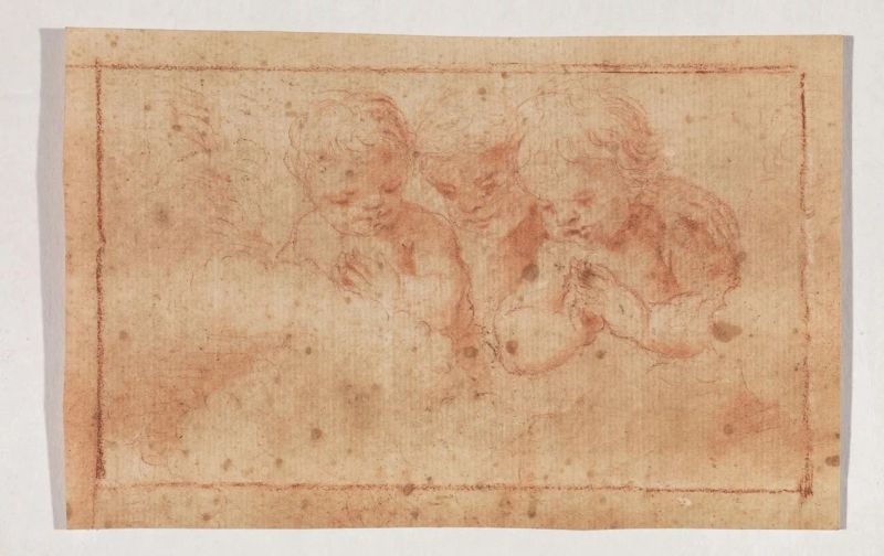 Scuola emiliana del XVII secolo  - Asta Stampe e disegni antichi e moderni-Libri Antichi - Pandolfini Casa d'Aste