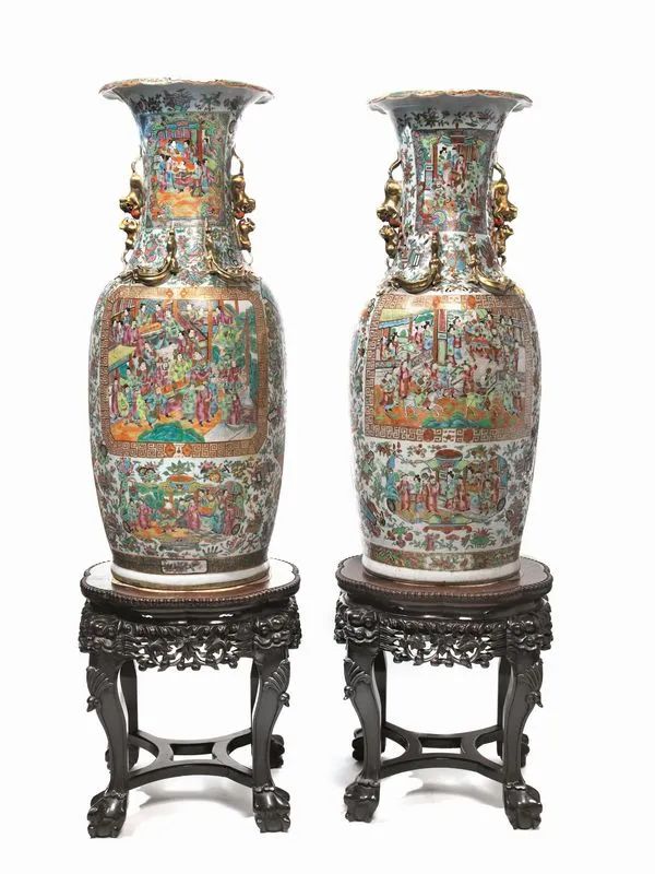 DUE VASI, CINA, DINASTIA QING, SEC. XIX  - Auction Asian Art - Pandolfini Casa d'Aste