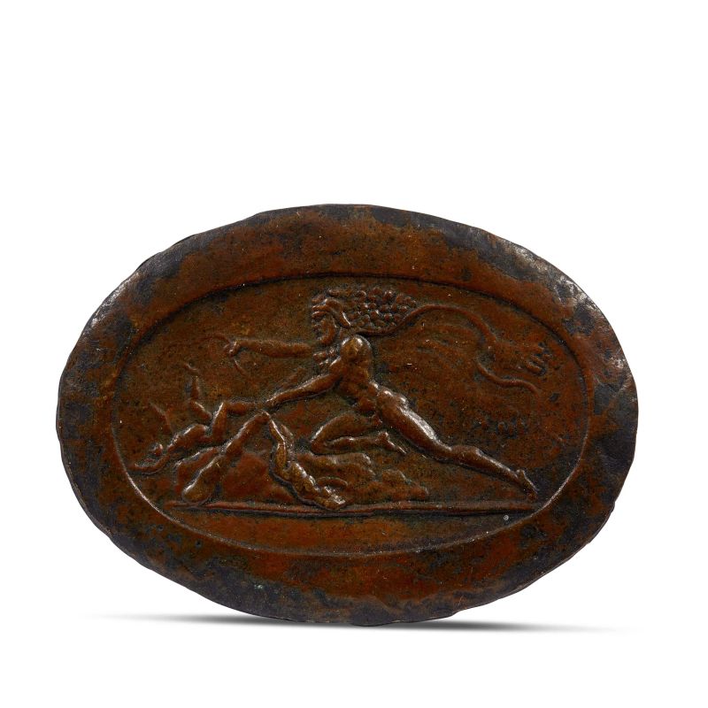 



Northern Italy, 16th century, Hercules, bronze  - Auction PLAQUETTES, MEDALS, AND SMALL BRONZE SCULPTURES FROM THE COLLECTION OF MARIO SCAGLIA AND OTHER PROVENANCES - Pandolfini Casa d'Aste