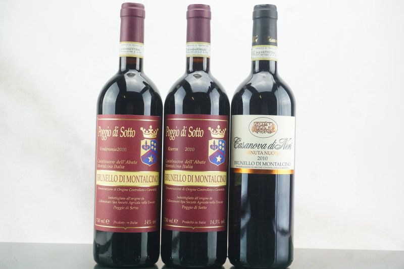 Selezione Brunello di Montalcino 2010  - Auction LA RAFFINATEZZA DELLA COMPLESSITA' - Fine and Rare Wine - Pandolfini Casa d'Aste
