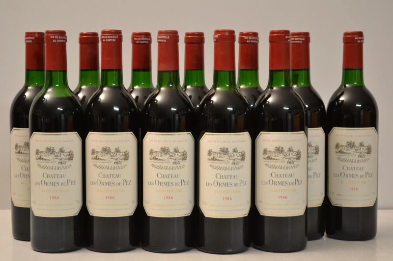 Chateau Les Ormes de Pez 1986  - Auction the excellence of italian and international wines from selected cellars - Pandolfini Casa d'Aste