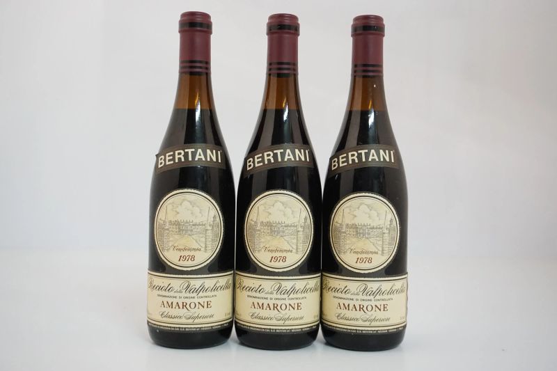      Amarone della Valpolicella Classico Superiore Bertani 1978   - Asta ASTA A TEMPO | Smart Wine & Spirits - Pandolfini Casa d'Aste