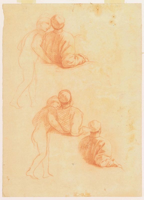 Scuola romana, prima met&agrave; sec. XVII  - Auction Works on paper: 15th to 19th century drawings, paintings and prints - Pandolfini Casa d'Aste
