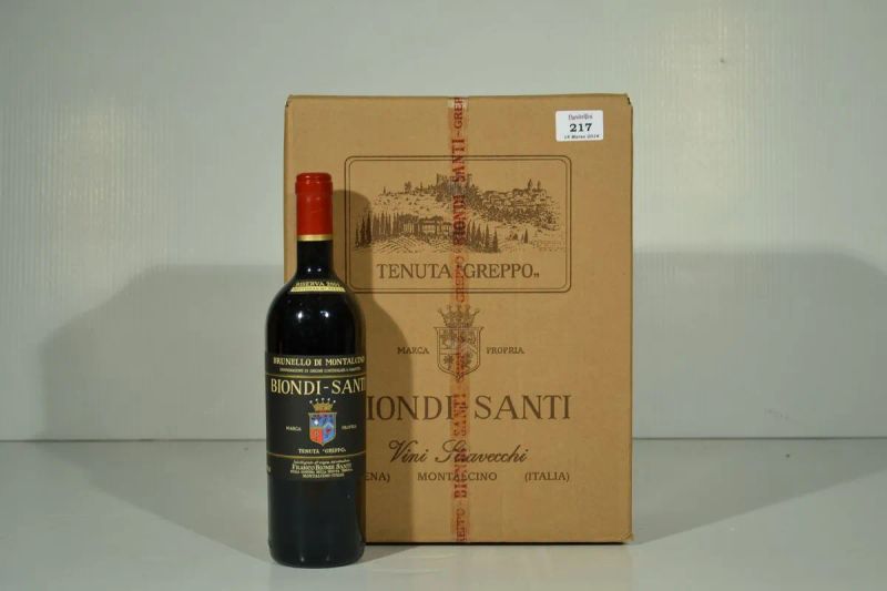 Brunello di Montalcino Riserva Biondi Santi  - Asta Vini pregiati e da collezione - Pandolfini Casa d'Aste