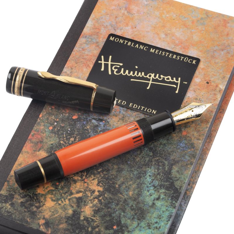 Montblanc : MONTBLANC MEISTERSTÜCK ERNEST HEMINGWAY PENNA STILOGRAFICA, SERIE SCRITTORI EDIZIONE LIMITATA N. SE1951/08, ANNO 1992  - Asta ARCADE |  OROLOGI E PENNE DA COLLEZIONE - Pandolfini Casa d'Aste