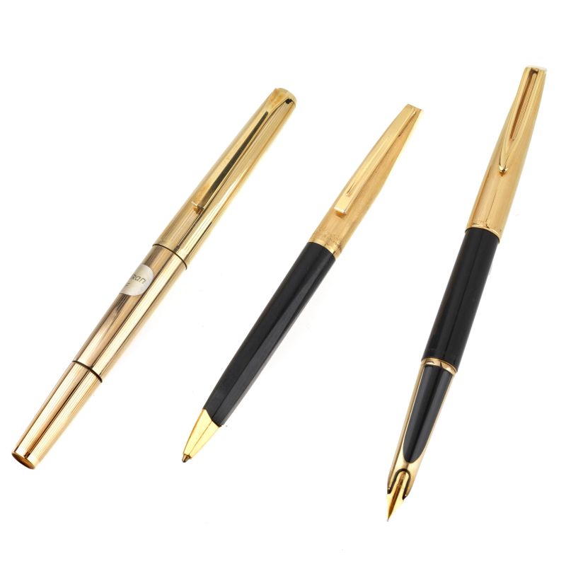 A PELIKAN FOUNTAIN PEN AND TWO WATERMAN PENS  - Auction TIMED AUCTION | WATCHES AND PENS - Pandolfini Casa d'Aste