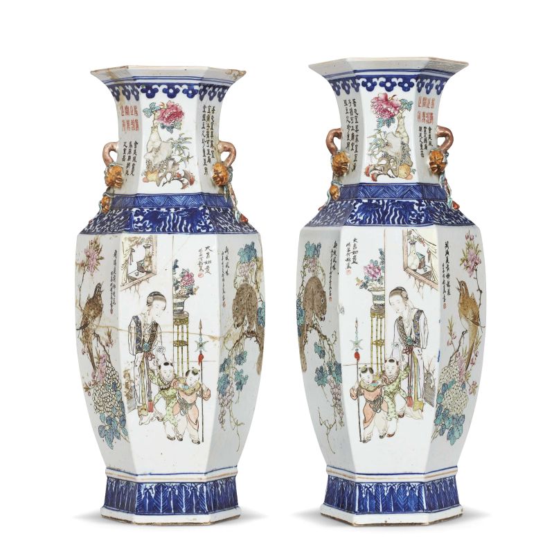 



A PAIR OF VASES, CHINA, QING DYNASTY, 19TH CENTURY  - Auction Asian Art  东方艺术 - Pandolfini Casa d'Aste