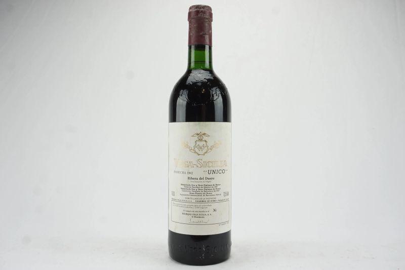      Unico Vega Sicilia 1962   - Asta L'Arte del Collezionare - Vini italiani e francesi da cantine selezionate - Pandolfini Casa d'Aste