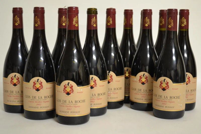 Clos De La Roche Cuvee Vieilles Vignes Domaine Ponsot 2002  - Asta La passione di una vita. Vini pregiati dalla cantina dell' Enoteca Marcucci - Pandolfini Casa d'Aste