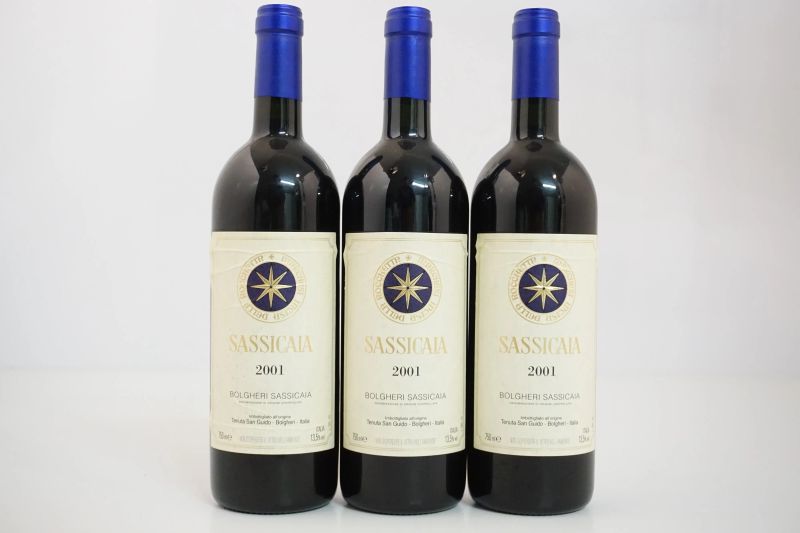      Sassicaia Tenuta San Guido 2001   - Asta Vini Pregiati e Distillati da Collezione - Pandolfini Casa d'Aste