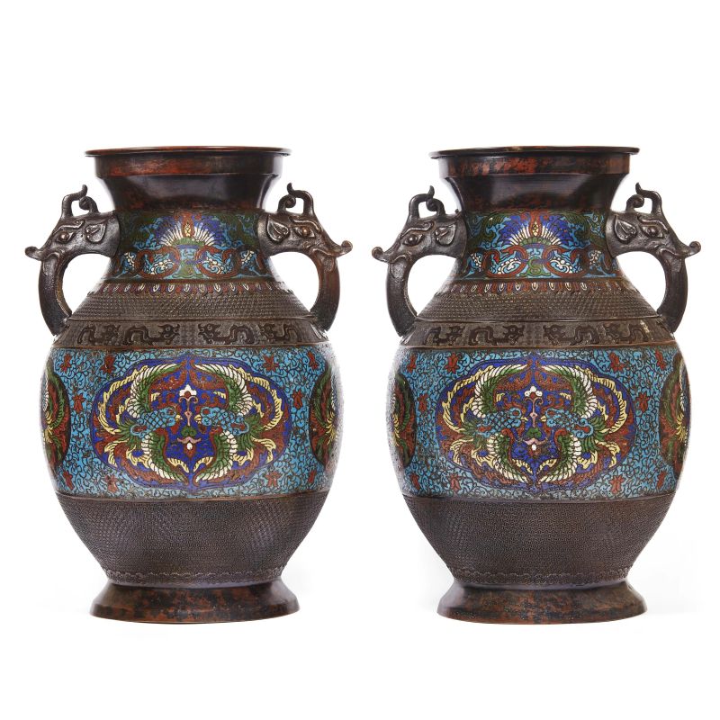 A PAIR OF VASES, JAPAN, 19TH CENTURY  - Auction TIMED AUCTION | Asian Art -&#19996;&#26041;&#33402;&#26415; - Pandolfini Casa d'Aste